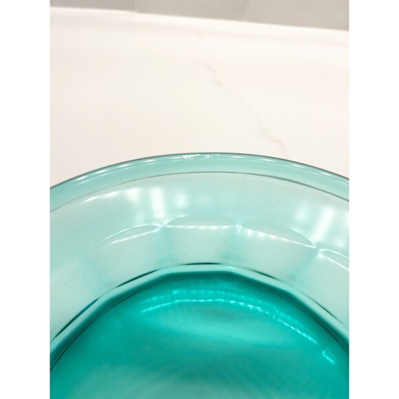 France Luminarc Arcoroc Glass Turquoise Blue Large Serving Bowl Large - Picture 6 of 8